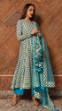 Pomcha Jaipur Anokhi Cotton Hand Block Print Anarkali Set